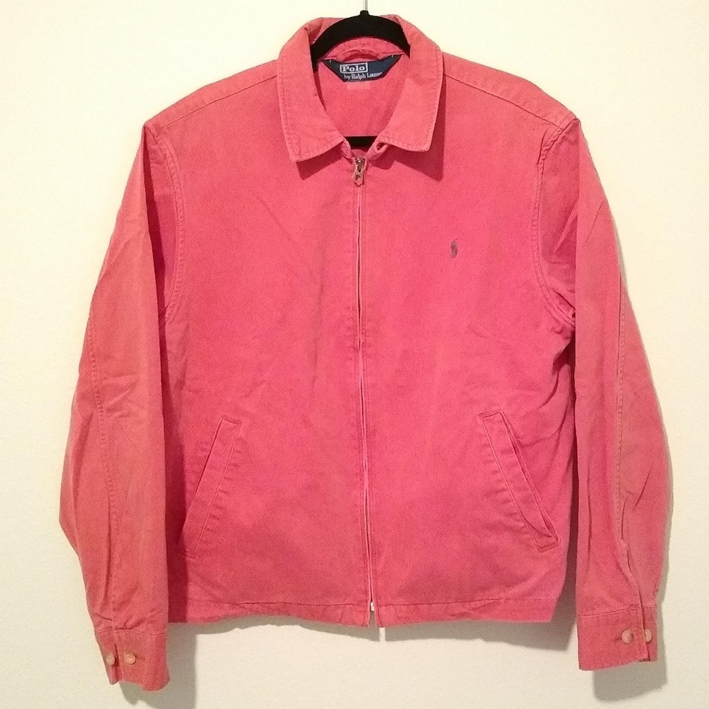 Polo Ralph Lauren Cotton Twill Jacket Tulip Red L